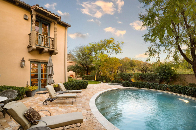 Yard with pool